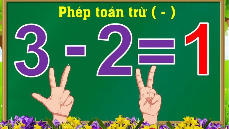 Cách dạy bé học phép trừ qua hình ảnh dễ hiểu