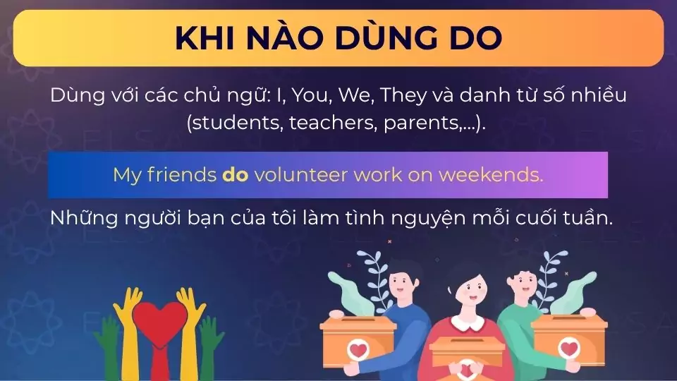 Luyện Do và Does qua trò chơi tại nhà