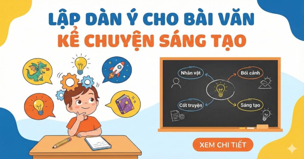 Cách viết văn kể chuyện giúp bé sáng tạo nội dung